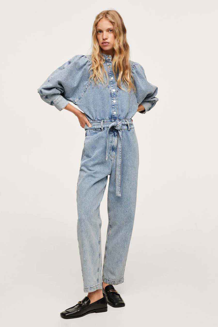 Mango denim jumpsuit online